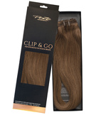 Poze Standard Clip & Go Hair Extensions - 125g Mocha Brown 7BN - 40cm