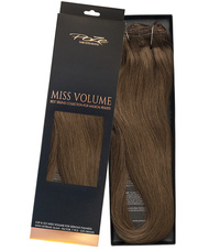 Poze Standard Löshår Clip & Go Miss Volume - 220g Lovely Brown 6B - 55cm