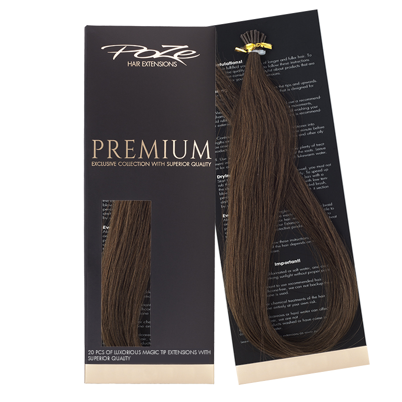 Poze Premium Magic Tip Extensions Lovely Brown 6B - 50cm