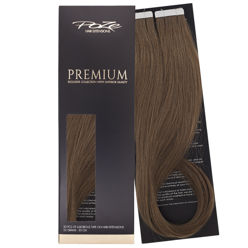 Poze Premium Tape On Extensions - 52g Cool Brown 7NV - 50cm