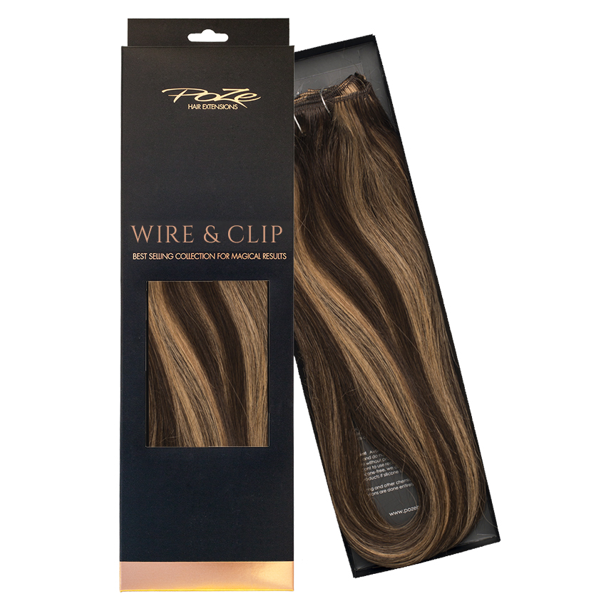 Poze Standard Wire & Clip Extensions - 130g Chocco Cola 4B/9G - 50cm