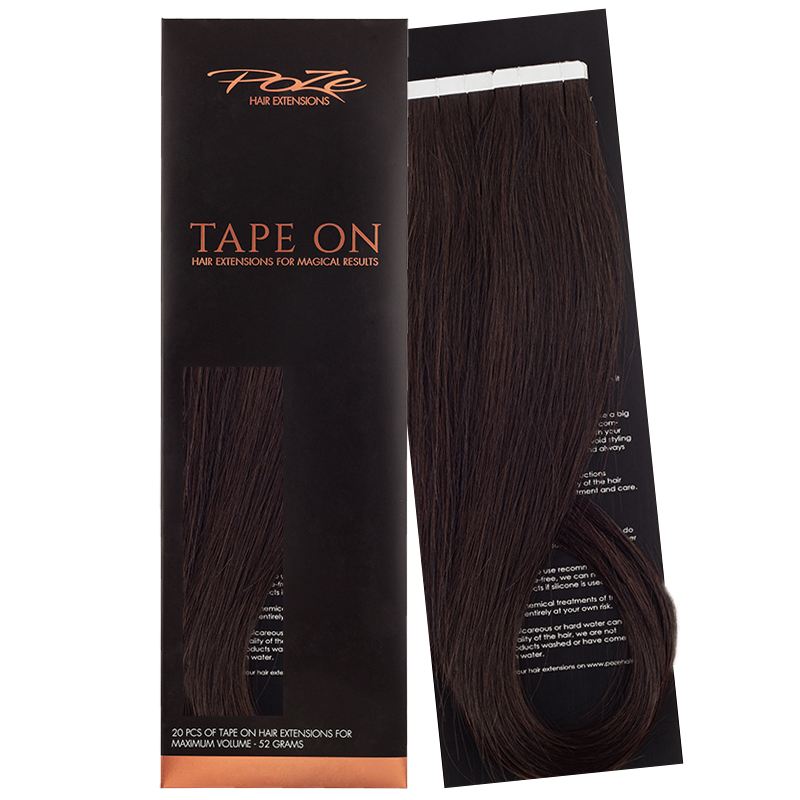 Poze Standard Tape On Extensions - 52g Midnight Brown 1B - 50cm