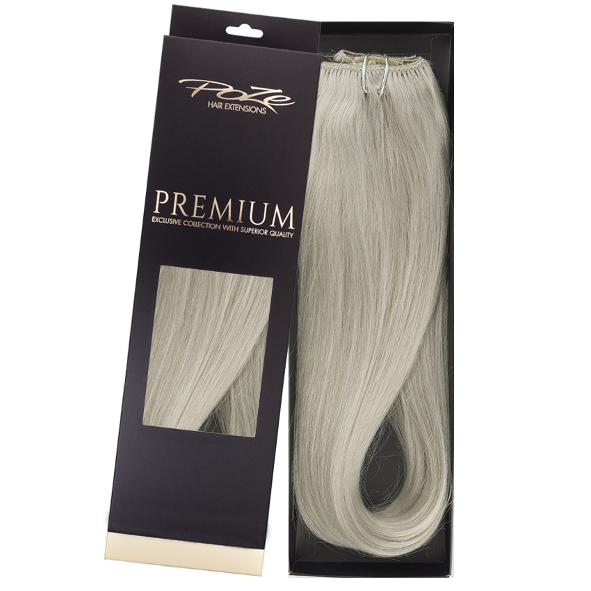 Poze Premium Hair Weft - 110g 10AS Titanium Blonde - 50cm