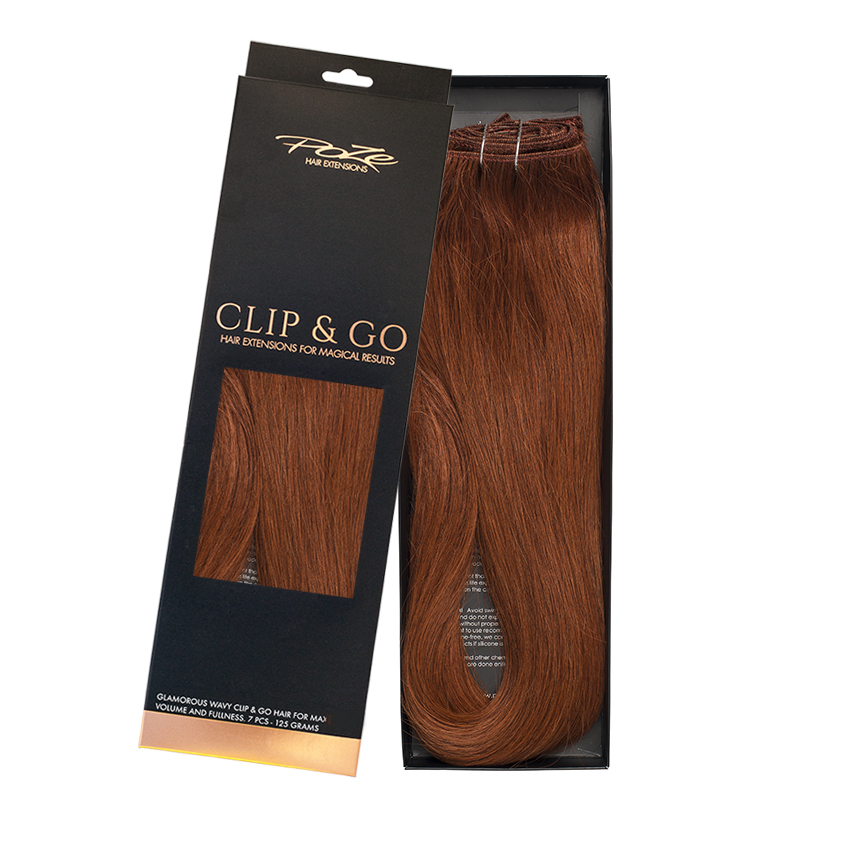 Poze Standard Clip & Go Hair Extensions - 125g Copper Fusion 7K - 50cm