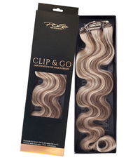 Poze Standard Wavy Clip & Go Hair Extensions - 125g Ash Mix 8A/10NV - 55cm