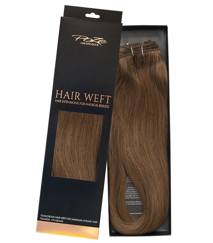 Poze Standard Hairweft - 110g Mocha Brown 7BN - 50cm