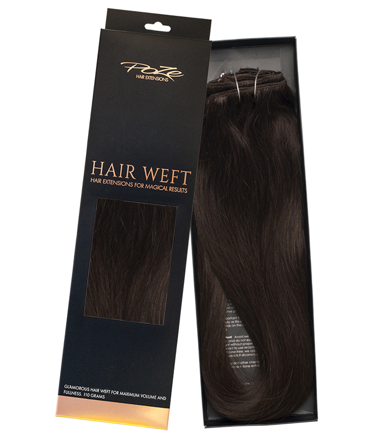Poze Standard Hairweft - 90g Midnight Black 1N - 40cm