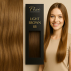 Poze Premium Tape On Extensions - 70g Light Brown 8B - 70cm