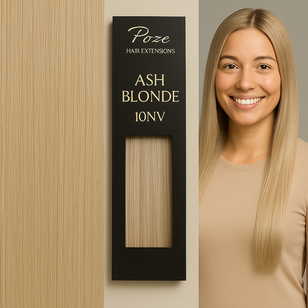 Poze Standard Tape On Extensions - 50g Ash Blonde 10NV - 40cm