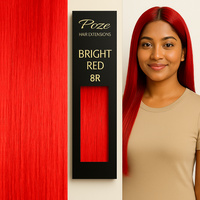 Poze Premium Tape On Extensions - 50g Bright Red 8R - 40cm
