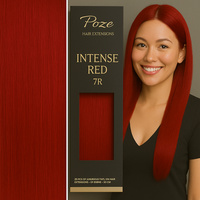 Poze Standard Tape On Extensions - 50g Intense Red 7R - 30cm