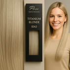 Poze Premium Tape On Extensions - 50g 10AS Titanium Blonde - 50cm