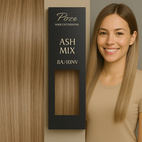 Poze Standard Löshår Clip & Go Miss Volume - 220g Ash Mix 8A/10NV - 55cm